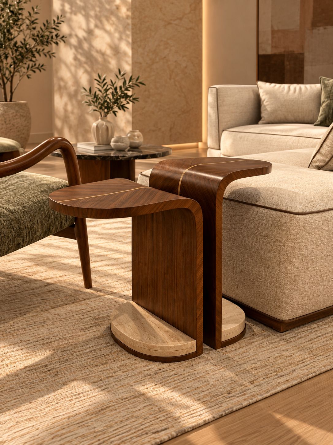 Fold side table (2 pieces)